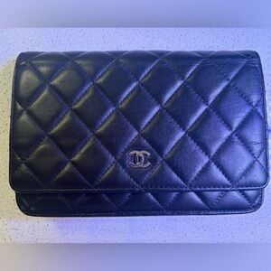 Chanel - WOC (wallet on chain) Classic, Black Caviar Leather